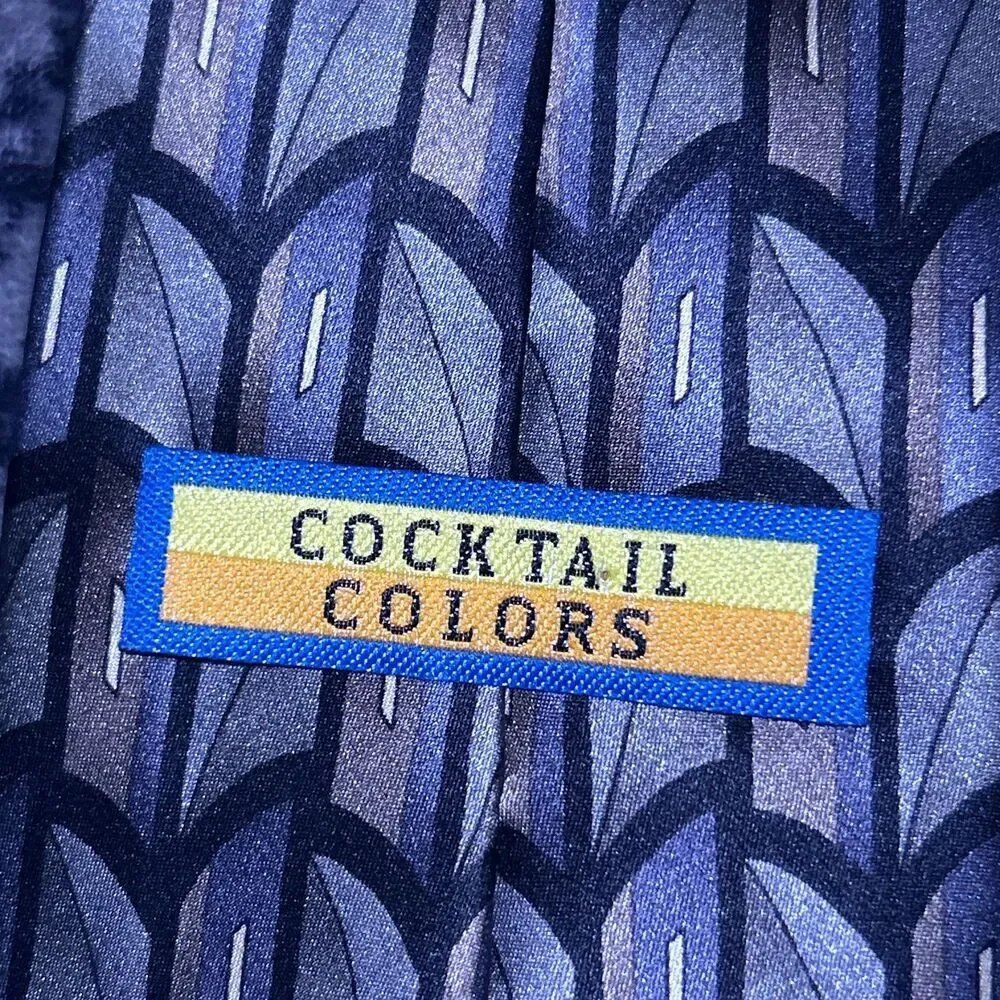 Cocktail Colors Silk Tie Blue